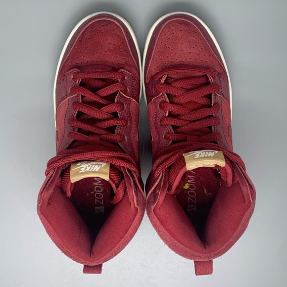 Nike SB Dunk Pro High Red Filbert Shoes 305050-662 Men’s Sz 6 / Women’s Sz 7.5 - Picture 4 of 10